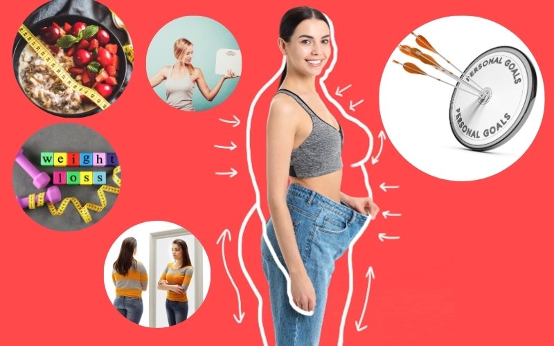 weight loss goal; fitness, diet