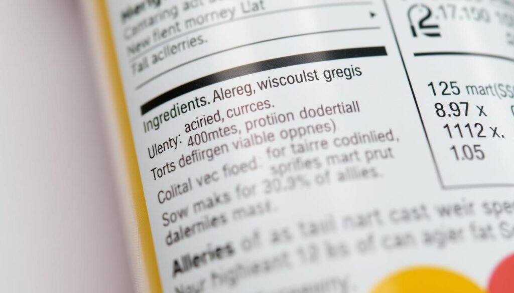 allergen information on food labels allergen information on food labels