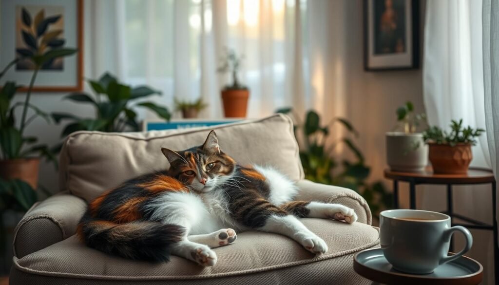 cats improve mental health through purring therapy