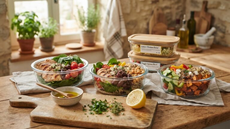 Mediterranean diet meal prep for heart health