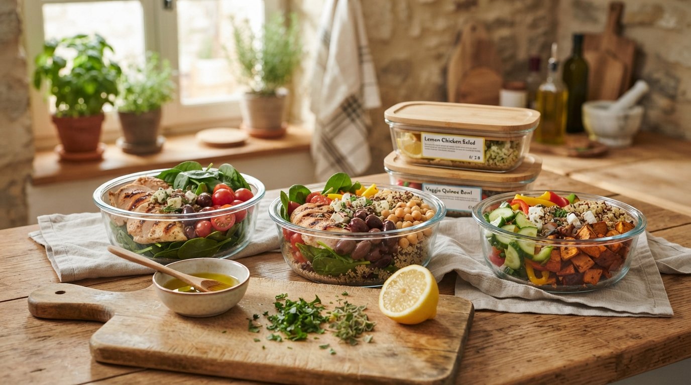 Mediterranean diet meal prep for heart health